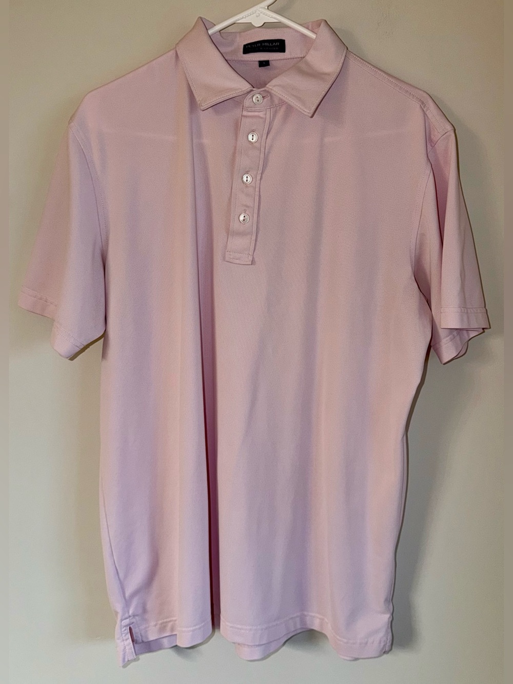 Peter Millar Crown Crafted Men’s Polo Shirt Size Large Pink Misty Rose MS22EK55K